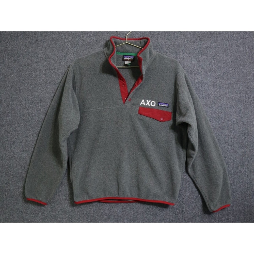 Patagonia Synchilla Snap-T Men Small Gray Fall 2014‎ Fleece Synchilla Camp EUC